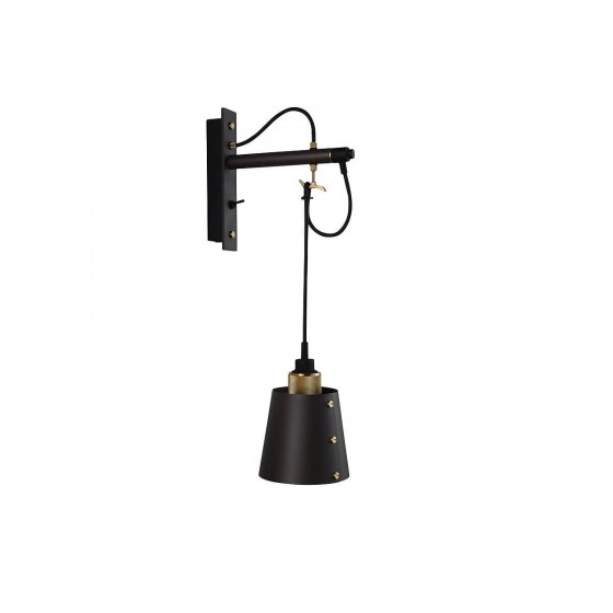 Buster + Punch Hooked Small Graphite Wall Lamp